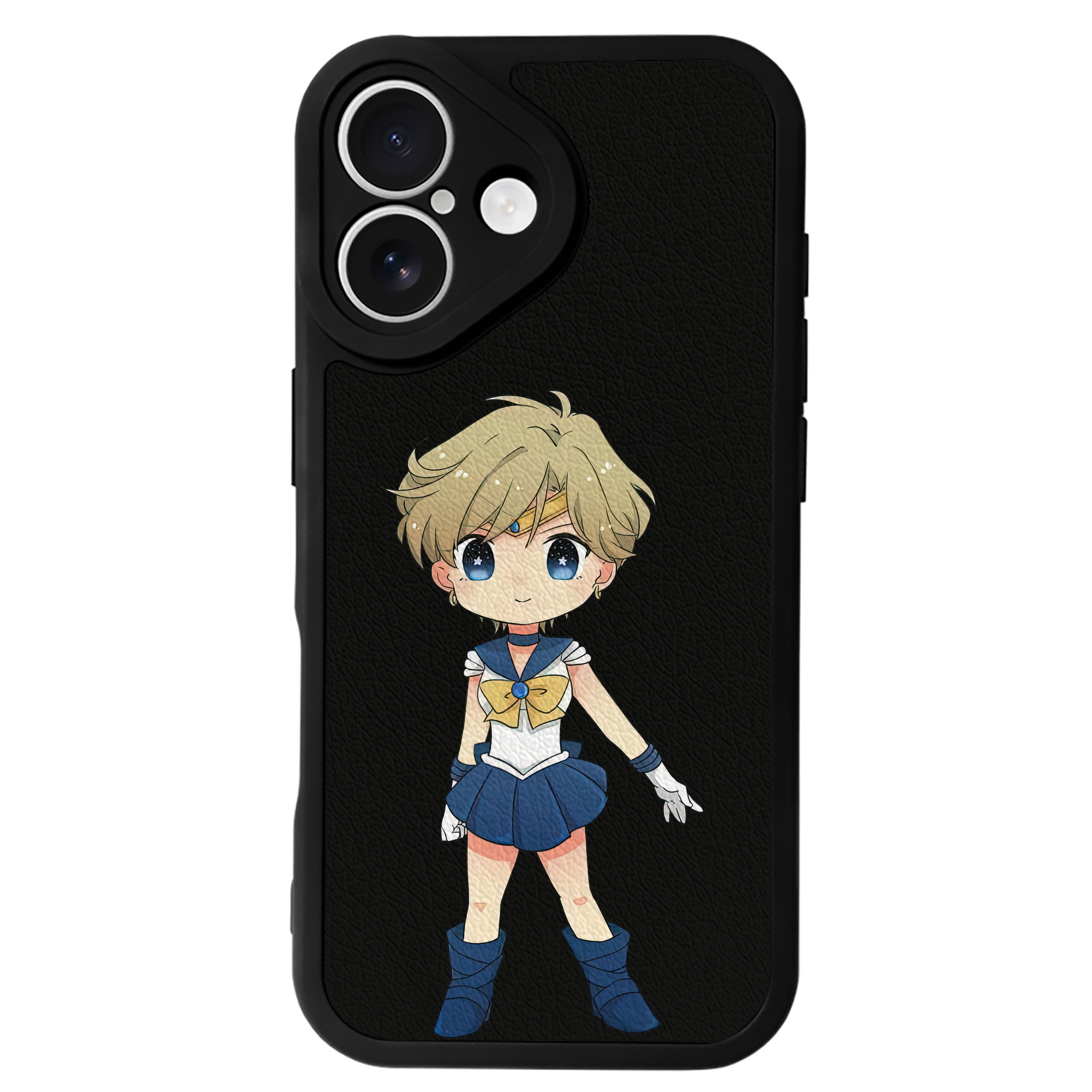 （画像用） 美少女戦士セーラームーン 天王はるか Sailor Moon Tenoh Haruka 【iPhone 16シリーズ対応】シリコンスマホケース（レザー調） 材質：シリコン